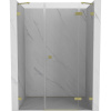 Mexen Lunar dvere do sprchy otočné pravé 155 cm, transparentné, zlaté brúsené - 834S-155-050-55-00-P Mexen Lunar dvere do sprchy otočné pravé 155 cm, transparentné, zlaté brúsené - 834S-155-050-55-00-P