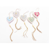 MAKRO - Dekorácia zavesná srdce rôzne farby MAKRO - Dekorácia zavesná srdce rôzne farby