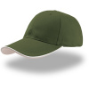 Atlantis Headwear Kšiltovka Zoom Piping Sandwich, baseballová, 6 panelová COT33000484499-green/white Zelená/černá UNI Atlantis Headwear Kšiltovka Zoom Piping Sandwich, baseballová, 6 panelová COT33000484499-green/white Zelená/černá UNI