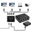 4-portový Gigabit Ethernet prepínač 1000Mb/s Switch LAN - Kancelária/Domácnosť 4-portový Gigabit Ethernet prepínač 1000Mb/s Switch LAN - Kancelária/Domácnosť