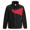 Portwest PW270 Flísová bunda čierna/červená L Portwest PW270 Flísová bunda čierna/červená L