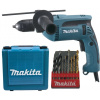 Makita HP1641K1X príklepová vŕtačka s kufríkom, rýchloupínací kľúč 1,5-13mm, 680W Makita HP1641K1X príklepová vŕtačka s kufríkom, rýchloupínací kľúč 1,5-13mm, 680W