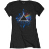 Tričko Pink Floyd - Dark Side of the Moon Blue Splatter, Žena,Čierna,XXL Tričko Pink Floyd - Dark Side of the Moon Blue Splatter, Žena,Čierna,XXL