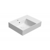 KUBE X keramické umývadlo 60x47cm, s odkladacou plochou vpravo, brúsená spodná hrana, biela ExtraGlaze KUBE X keramické umývadlo 60x47cm, s odkladacou plochou vpravo, brúsená spodná hrana, biela ExtraGlaze