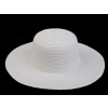 Dámsky letný klobúk / slamák na dozdobenie - biela Dámsky letný klobúk / slamák na dozdobenie - biela