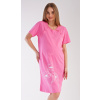 Nočná košeľa na gombíky Leontína, ružová Nočná košeľa na gombíky Leontína, ružová