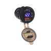 USB QC3.0 nabíjačka s USB-C nabíjačkou a voltmetrom 12V - modrý LED displej USB QC3.0 nabíjačka s USB-C nabíjačkou a voltmetrom 12V - modrý LED displej