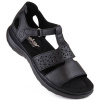 Comfortable leather sandals Rieker W RKR668 black (193730) Black 37 Comfortable leather sandals Rieker W RKR668 black (193730) Black 37