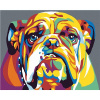 Maľovanie podľa čísel – Buldog II, 100 × 80 cm, napnuté plátno na rám 8596530028277 Maľovanie podľa čísel – Buldog II, 100 × 80 cm, napnuté plátno na rám 8596530028277