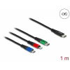 Delock Nabíjecí kabel USB 3 v 1 USB Type-C™ na Lightning™ / Micro USB / USB Type-C™, 1 m Delock Nabíjecí kabel USB 3 v 1 USB Type-C™ na Lightning™ / Micro USB / USB Type-C™, 1 m