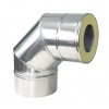 Komínové koleno 87°, ø 120mm, IZOL 50 Komínové koleno 87°, ø 120mm, IZOL 50