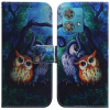 Peňaženkové kožené puzdro Drawing na Motorola Edge 40 Neo - Oil Painting Owl Peňaženkové kožené puzdro Drawing na Motorola Edge 40 Neo - Oil Painting Owl