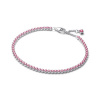 Tenisový náramok PANDORA s ružovými trblietavými zirkónmi 18 cm 593927C02-18 Tenisový náramok PANDORA s ružovými trblietavými zirkónmi 18 cm 593927C02-18