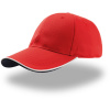 Atlantis Headwear Kšiltovka Zoom Piping Sandwich, baseballová, 6 panelová COT33000494199-red/white Červená/bílá UNI Atlantis Headwear Kšiltovka Zoom Piping Sandwich, baseballová, 6 panelová COT33000494199-red/white Červená/bílá UNI
