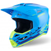 přilba S-M3 FORCE, ALPINESTARS (modrá/žlutá fluo, vel. S) přilba S-M3 FORCE, ALPINESTARS (modrá/žlutá fluo, vel. S)