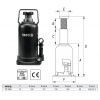 Zdvihák hydraulický Yato 10t Zdvihák hydraulický Yato 10t