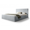 Wilsondo Čalúnená manželská posteľ s úložným priestorom Roso Slim 140x200 - oceľová modrá Wilsondo Čalúnená manželská posteľ s úložným priestorom Roso Slim 140x200 - oceľová modrá