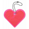 Reflexný prívesok SRDCE - ružový Reflexný prívesok SRDCE - ružový