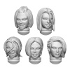 Green Stuff World 3D Printed Blood Vampire Female Heads 1:48 Green Stuff World 3D Printed Blood Vampire Female Heads 1:48