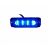 LAMPA 4 LED VÝSTRAŽNÁ MODRÁ STROBO 2 KS LAMPA 4 LED VÝSTRAŽNÁ MODRÁ STROBO 2 KS