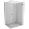 Mexen Lunar-B, pravostranný výklopný sprchový kút 100 x 90 cm, 8mm číre sklo, profil medená matná, 832-100-090-65-00-P Mexen Lunar-B, pravostranný výklopný sprchový kút 100 x 90 cm, 8mm číre sklo, profil medená matná, 832-100-090-65-00-P