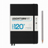 Leuchtturm1917 Zápisník 120G Black A5 bodkovaný Leuchtturm1917 Zápisník 120G Black A5 bodkovaný
