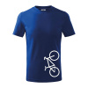 Bicykel na výšku - Tričko detské bavlnené - 104-110cm / 3-4 roky ( Kráľovská modrá ) Bicykel na výšku - Tričko detské bavlnené - 104-110cm / 3-4 roky ( Kráľovská modrá )