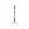 Stojací kovový vešiak na oblečenie s 12 háčikmi, rovné nohy, čierny Stojací kovový vešiak na oblečenie s 12 háčikmi, rovné nohy, čierny