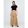 GAP Plisované keprové khaki nohavice High Rise wide-leg Hnedá 4 GAP Plisované keprové khaki nohavice High Rise wide-leg Hnedá 4