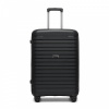 Kono 2595 Kufor spinner 65cm Čierna Polypropylén Rozšíriteľný Kono 2595 Kufor spinner 65cm Čierna Polypropylén Rozšíriteľný