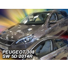 Deflektory na Peugeot 308 SW 2013-2021 (+zadné) Deflektory na Peugeot 308 SW 2013-2021 (+zadné)
