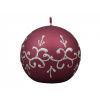 Sviečka TIFFANY GUĽA vianočné d8cm Sviečka TIFFANY GUĽA vianočné d8cm