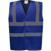 YOKO HI-VIS HVW100 / Bezpečnostná vesta - royal blue XXL YOKO HI-VIS HVW100 / Bezpečnostná vesta - royal blue XXL