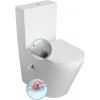 Sapho PACO RIMLESS WC-kombi misa, integrovaná batéria a bidetová spŕška, spodný/zadný PC1012RX Sapho PACO RIMLESS WC-kombi misa, integrovaná batéria a bidetová spŕška, spodný/zadný PC1012RX