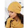 Kamea Medová elegantná dámska čiapka na jeseň s motýlikmi Kamea Vasto, Veľkosť uni, Farba medová Kamea Medová elegantná dámska čiapka na jeseň s motýlikmi Kamea Vasto, Veľkosť uni, Farba medová