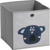 ZELLER Detský úložný box textilný, šedý, motív koala 28x28x28cm ZELLER Detský úložný box textilný, šedý, motív koala 28x28x28cm