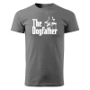 Godfather Vtipné tričko DogFather Barva: Šedá, Velikost: L Godfather Vtipné tričko DogFather Barva: Šedá, Velikost: L