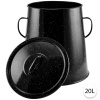Perfect Home Smaltovaná nádoba na masť 20L, čierna, 10459 Perfect Home Smaltovaná nádoba na masť 20L, čierna, 10459