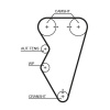 GATES Ozubený remeň GATES 5497XS GATES Ozubený remeň GATES 5497XS