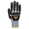PORTWEST AP54 IMPACT F13 TPR / Neprerezné nitrilové rukavice, úroveň F - šedá/čierna XXL PORTWEST AP54 IMPACT F13 TPR / Neprerezné nitrilové rukavice, úroveň F - šedá/čierna XXL
