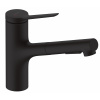 Hansgrohe Zesis M33 kuchynská batéria stojánková čierna 74800670 Hansgrohe Zesis M33 kuchynská batéria stojánková čierna 74800670