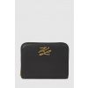 Kožená peňaženka Karl Lagerfeld K/AUTOGRAPH A4W32036 čierna ONE SIZE Kožená peňaženka Karl Lagerfeld K/AUTOGRAPH A4W32036 čierna ONE SIZE