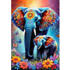 Alipson Puzzle - Puzzle Slony - kolekcia materskej lásky - 1000 dielov Alipson Puzzle - Puzzle Slony - kolekcia materskej lásky - 1000 dielov