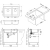 Alveus ATROX 50 kuchynský granitový drez so sifónom 79x50 - G-81 Beton 1132001 Alveus ATROX 50 kuchynský granitový drez so sifónom 79x50 - G-81 Beton 1132001