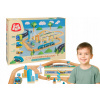 Drevená Vláčikodráha Mesto City 81 dielov Elefun Drevená Vláčikodráha Mesto City 81 dielov Elefun