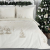 Takoy Vianočné obliečky 220x200 cm, 3-dielna súprava, farba béžová, biela s jemnou potlačou SNOWFLAKE-HF-477214 | 220 x 200 cm Takoy Vianočné obliečky 220x200 cm, 3-dielna súprava, farba béžová, biela s jemnou potlačou SNOWFLAKE-HF-477214 | 220 x 200 cm