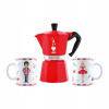 Sada Bialetti Nutcracker Kávovar Moka Express 6tz + 2 šálky 300 ml Sada Bialetti Nutcracker Kávovar Moka Express 6tz + 2 šálky 300 ml