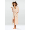 Bavlněný župan Melissa béžový - M Bavlněný župan Melissa béžový - M