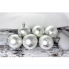 Vianočné gule 24/8830/6/6ks - biele a lakové kruhy Vianočné gule 24/8830/6/6ks - biele a lakové kruhy