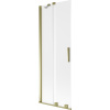 Mexen Velar vaňová zástena 2-krídlová posuvná 70 x 150 cm, mráz, zlatá - 896-070-000-31-50 Mexen Velar vaňová zástena 2-krídlová posuvná 70 x 150 cm, mráz, zlatá - 896-070-000-31-50